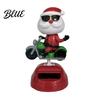 Funny Snowman Desk Decor Solar Powered Dancing Car Ornament, Creative Dashboard Christmas Cartoon Figure for Santa Claus Accessories Auto Interior