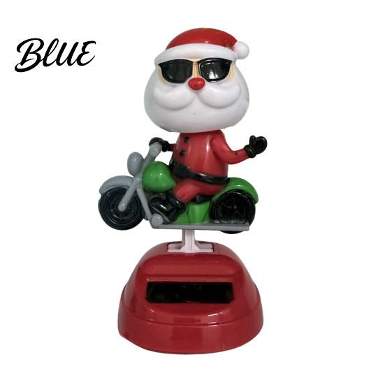 Funny Snowman Desk Decor Solar Powered Dancing Car Ornament, Creative Dashboard Christmas Cartoon Figure for Santa Claus Accessories Auto Interior