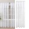 Beautiful Floral Lace Curtains With Portable Polyester For Home Decoration