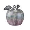 DIY Necklace Pendant Fruit Shape Natural Faux Crystal Pendant with Electroplated Silver Leaf Buckle 20mm Mini Ornament