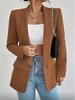 Women's Multi-color Slimming Long-sleeve Casual Suit Jacket - European American Style