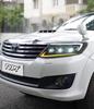 LED Flowing Turn Signal Headlight Assembly for 11-15 Toyota Fortuner