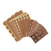 3-96Pcs Oak Wooden Labels Stickers Craft Essential Bottle Self-Adhesive Stickers