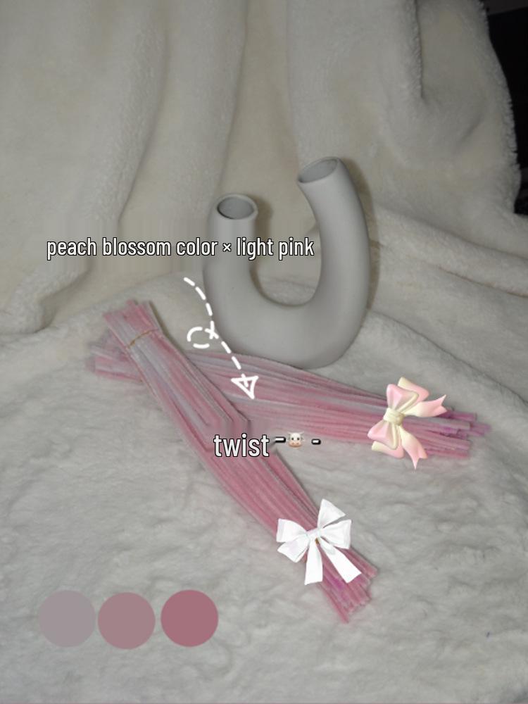 Gradient Chenille Stem Plush Pipe Cleaner Puppy Bouquet Craft Kit