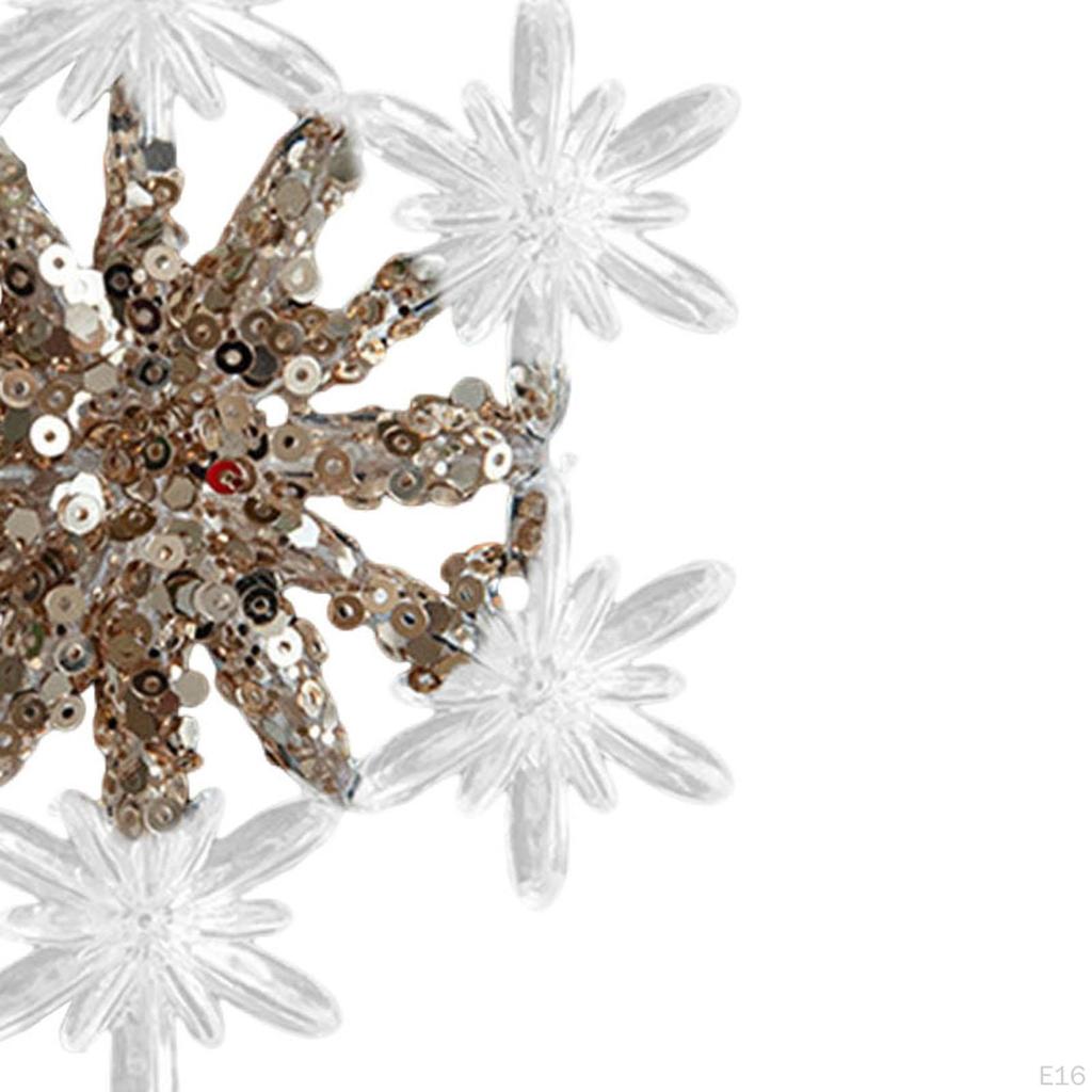 Christmas Tree Pendant Acrylic Ornament Sequin Xmas Decoration Winter Theme for Nursery