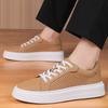 Fashion Summer Mens Flat Designer Non-Slip Hollow Out Board Shoes Lightweight Breathable Genuine Leather Sneakers for Daily Walking Shoe