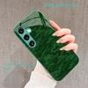 Military camouflage style Glass PhoneCase for Samsung Galaxy S26 S25 S24 S23 S22 FE Ultra Plus Built-in glass green Exquisite
