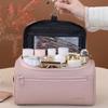New Leather Men Women Dopp Kit Hanging Travel Washing Organizer Toiletry Bag Business Makeup Pouch Storage Handbag Cosmetic Bag