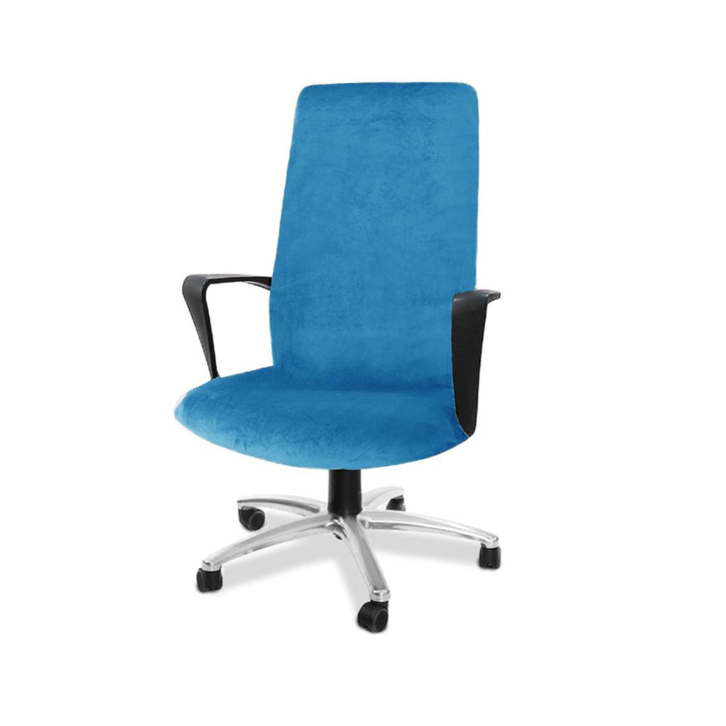 Velvet Stretch Office Chair Covers Computer Chair Slipcover Removable Washable Rotating Desk Rotating Boss Chair Slipcovers