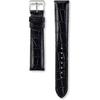 Seiko Watch Men's Genuine Leather Crocodile Pattern Band 20mm Width Black RS03C20BK