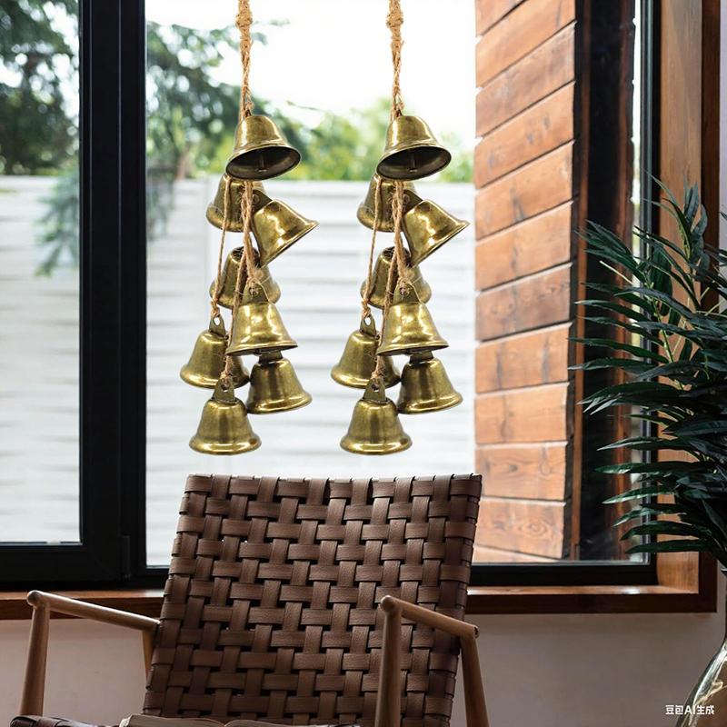 Witch Bell Protection For Door Knob Hanger Wind Chime Witchy Thing Clear Negative Energy Witchcraft Supplies For Boho Home Decor