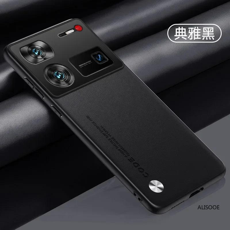 Hülle für Nubia Z70 Ultra / Z60 Ultra Hülle Luxus PU-Leder Schutz Rückseite für Nubia Z60Ultra Stoßfest Capa