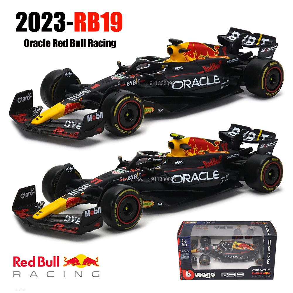 Bburago 1:43 Champion F1 Red Bull Racing Rb19 1# Verstappen 11# Perez Special Paint Formula One Alloy Super Toy Car Model