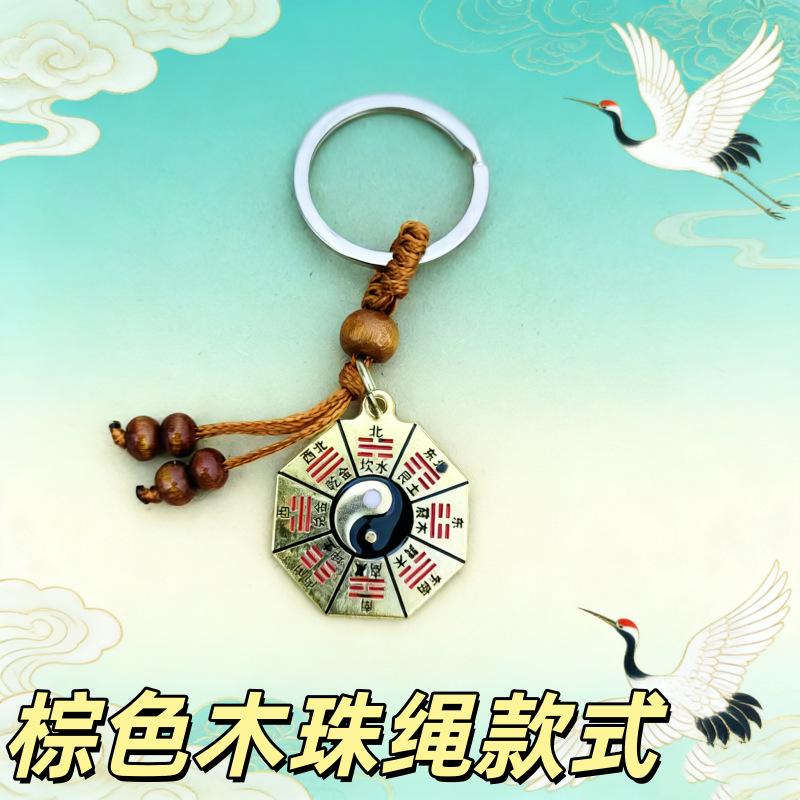 Chinese alloy painted gossip keychain pendant metal accessories pendant bag hanging gift decoration