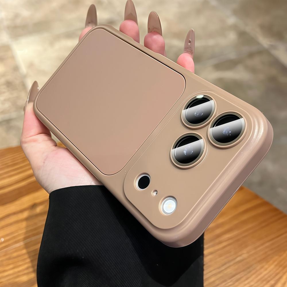 Matte 2-in-1 Kamerafilm-Schutzhülle für iPhone 16 15 14 13 12 11 Pro Max Sofortwechsel zu 17 Pro Max Stoßfeste Abdeckung