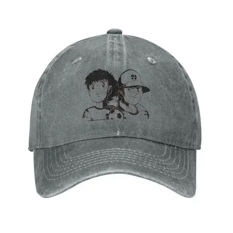 Punk Genzo Kapitan Tsubasa Anime Piłka Nożna Bawełniana Czapka Baseballowa Mężczyźni Kobiety Regulowana Czapka Dad Outdoor