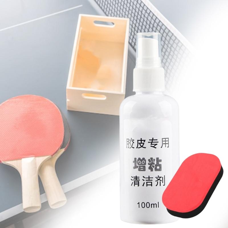 Table Tennis Rubber Adhesive Cleaning Sprays Enhanced Stickiness Rubber Adhesives Cleaner Sticky Maintenance Cleaner