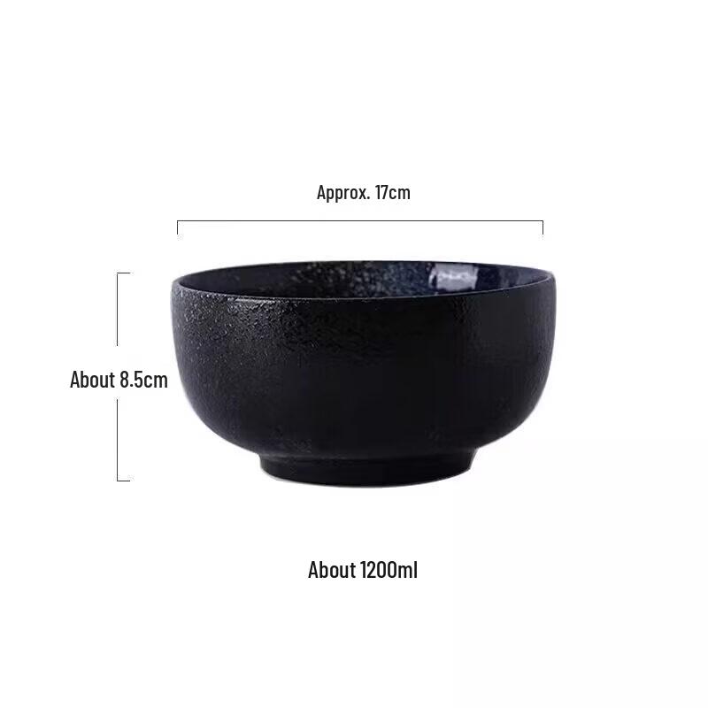 Japanese Style Ceramic Ramen Noodle Bowl