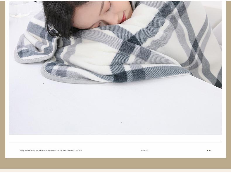 Multifunctional Mink Velvet Office Throw: Air Conditioner Blanket, Nap Quilt, Shawl