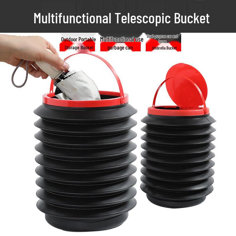 ZGC Car D Foldable Multifunctional 4L Storage Box & Umbrella Holder