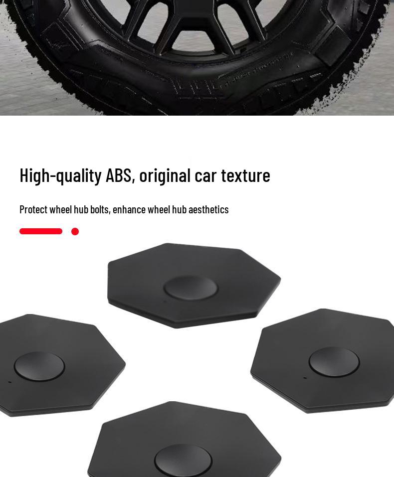 Cybertruck Wheel Center Cap Screw Cover - Modified Car Accessory for 24 Models