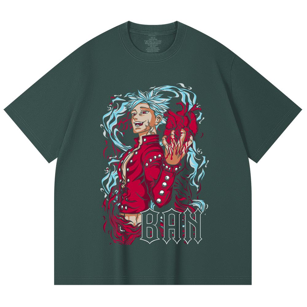 230 Gsm 100% Cotton Seven Deadly Sins V1 Ban Print Unisex Heavy Cotton T Shirt