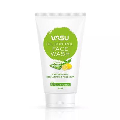 Washing Gel with Neem, Lemon and Aloe: for Oily Skin (60 Ml), Oil Control Face Wash