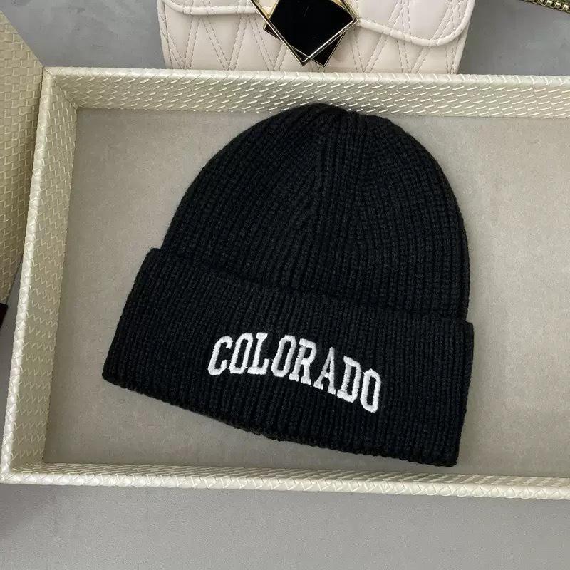 

Чоловіча осінньо-зимова в язана шапка біні - Корейський стиль, вишивка літер, хіп-хоп, універсальна шапка біні для захисту вух.