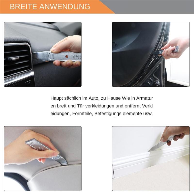 NY-Spakverktyg Bil Dörr Interiör Demonteringsverktyg Metallstång Bilklämma Golvskruvmejsel Demonteringsverktyg Bilreparationsverktyg