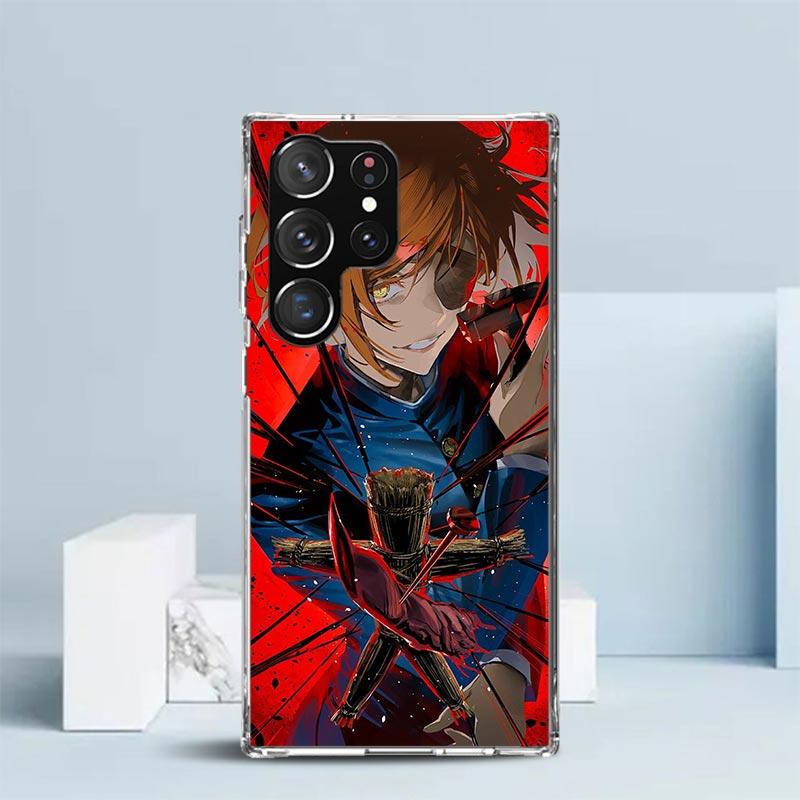 Kaisen J-Jujutsu Kugisaki Nobara Phone Case For Samsung Galaxy S24 S25 Edge S26 Ultra S22 S23 Plus S21 + S20 FE Soft TPU Back Co