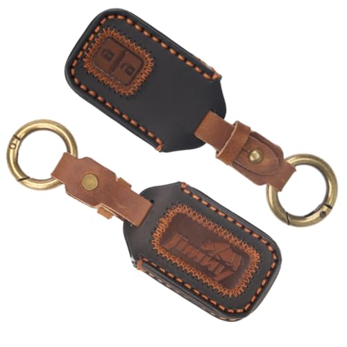 

XIKER Suzuki Jimny JB64W JB74W Exclusive Leather Smart Key Case, Soft to the Touch, 2 Buttons, Stylish, Lightweight, Key Cover, Prevents Dirt and