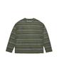 C WEAR BY THE GENIUS See-Through Craft Knit Pullover Khaki