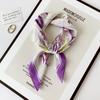 Old money style elegant matching scarf small square scarf 71cm Korean new silk scarf women's high-end sense retro versatile printing