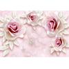 3d Mural Fresh Embossed Pink Roses Wallpaper Living Room Bedroom Wall Murals Home Decor