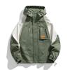Tooling Jacket Men's Spring and Autumn New Loose Hooded Trendy Top Fat Fat Guy Large Size Coat