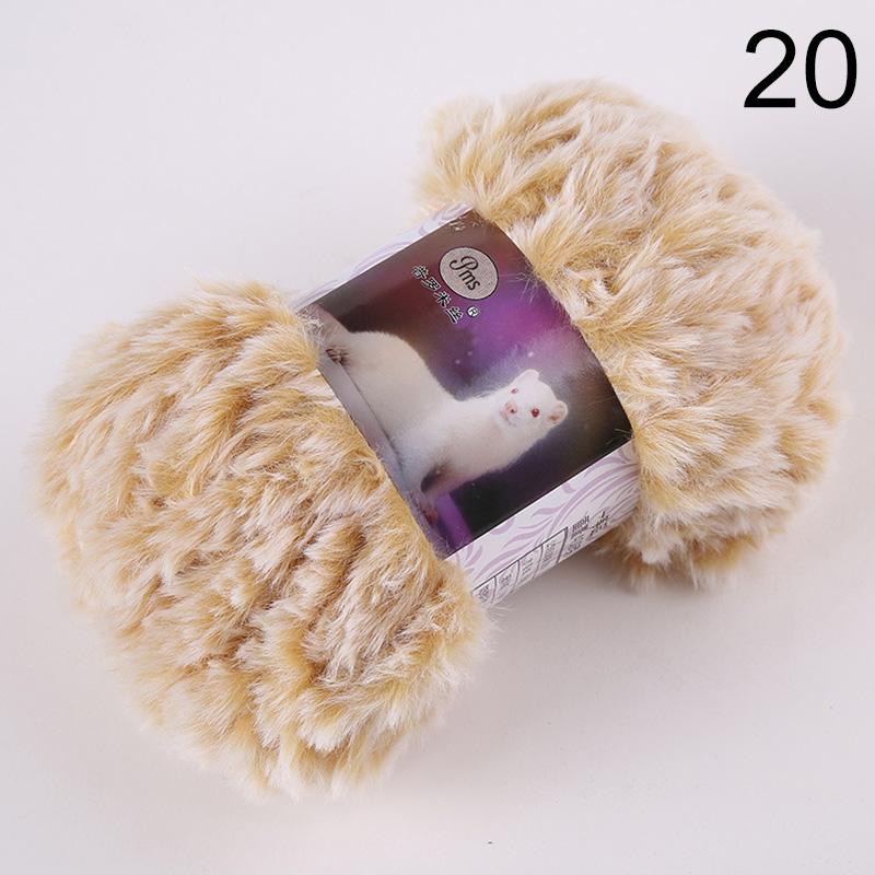 Imitation Mink Thick Wool Hand Knitting DIY Imitation Fur Fur Velvet Mink Velvet Hat Scarf Blanket Line