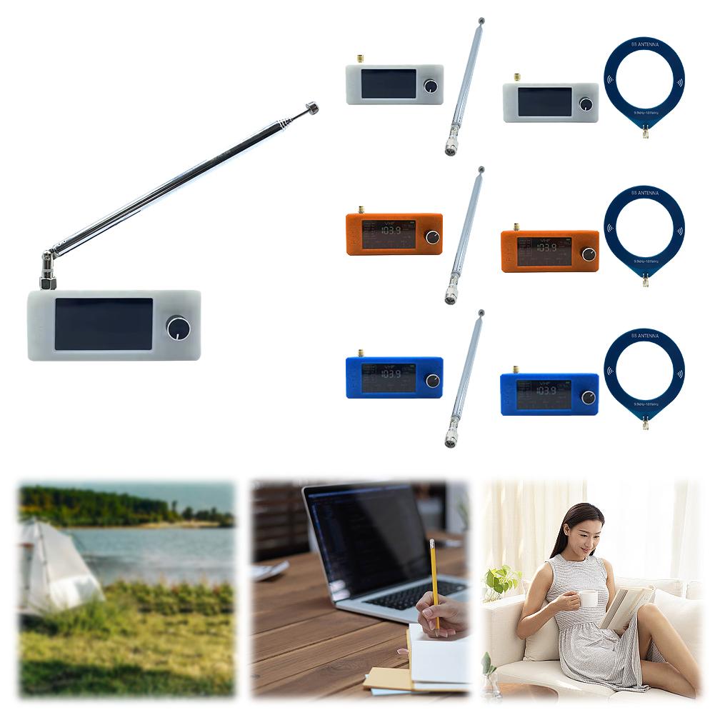 SI4732 0.5-108mhz Portable Radio LSB USB AM FM Pocket Mini Radio with Antenna All Band Radio Receiver HF SW MW VHF Radio