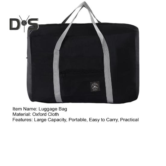 Foldable Travel Duffel Bag Tote Carry-on Luggage Bag Large Capacity Waterproof Portable Storage Bag with Zipper