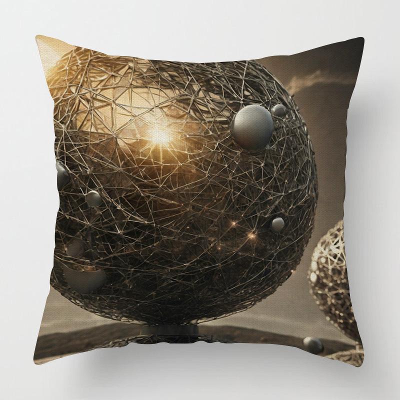 Home Decor Cosmic Wonders: Space-Themed Digital Print Pattern Cushion Cover Suitable for Sofa Bedroom Car Pillow Cover
