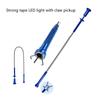 Telescoping Claw Magnetic Retractable Stick Claw Pickup Tool Flexible Pickup Claw with LED Light Grabber Arm Extension