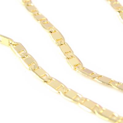[H0415] - Gold Plated 'Choreography' Necklace - 45 Cm 3 Mm