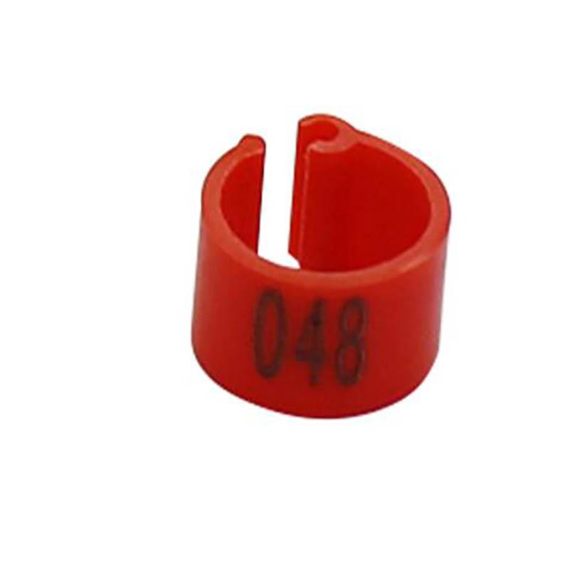 1 Pack Digital Markup Bird Clip Ring Birds Identification Tools 8mm Pigeon Foot Rings Pet Supplies No.001-100