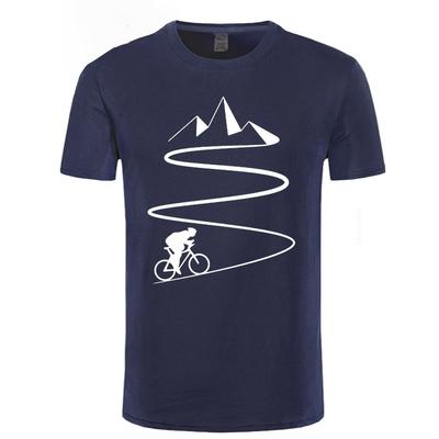 VTT Battement de Cœur Drôle T-shirt Biker Surdimensionné Personnalisé Manches Courtes Homme T-shirt Cyclisme Vélo Mode Famille Coton