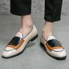 Fashion Men Casual Fashion Loafer Beige Business and Office Formal Shoes Lightweight Outdoor Comfortable Shoes Size 38-48 Men Shoes