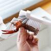 Japanese Style Sink Brush Cleaning Cup Brush with Long Handle Elbow Design Tail Hole Wall Hanging Crevice Cleaning Accessories