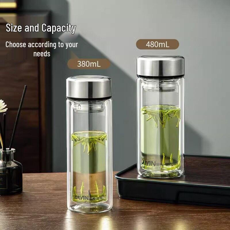 Fuguang Business Double-Layer Glass Mug