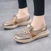 TUINANLE Flats Shoes for Women Summer Lace Up Casual Sneakers Breathable Soft Sole Loafers Plus Size