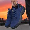 Airy Mesh Breathable Men's Tennis Trainers Fashion Lightweight Mesh Casual Shoes Anti Slip Cushioned Heel Men's Walking Shoes