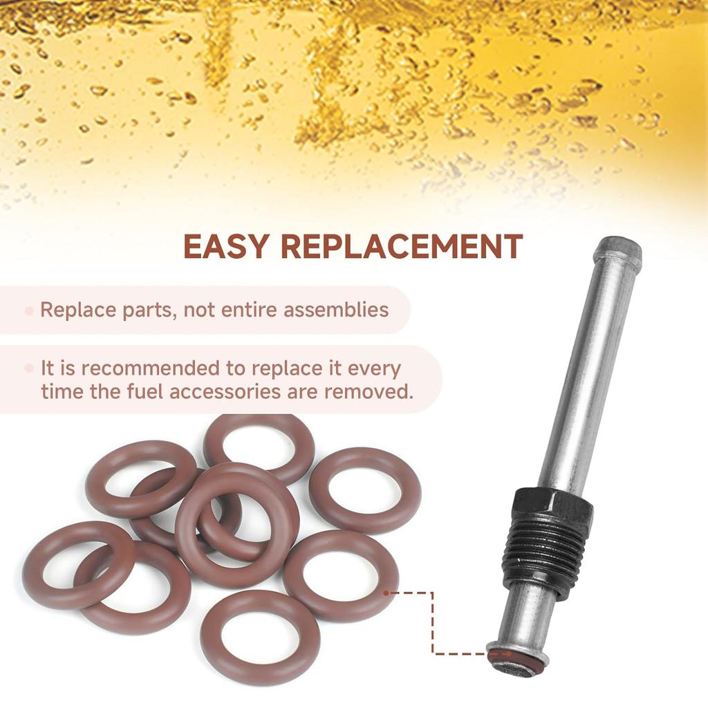 Fuel Line O-Ring Kit Compatible with 800-013 – Viton FKM Fuel O Rings for 5/16" & 3/8" Quick Connect Fittings – 20 Pack Replacement for 217-452,