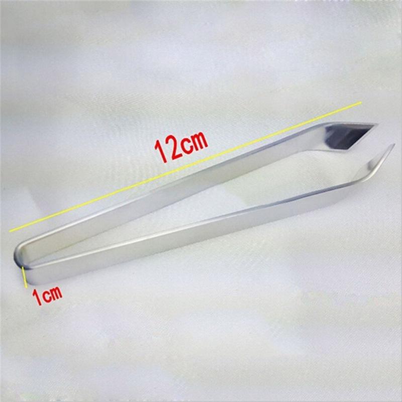 5PCS Stainless Steel Fish Bone Tweezers Remover Pincer Puller Tongs Pick-Up Seafood Tool Kitchen Tweezer